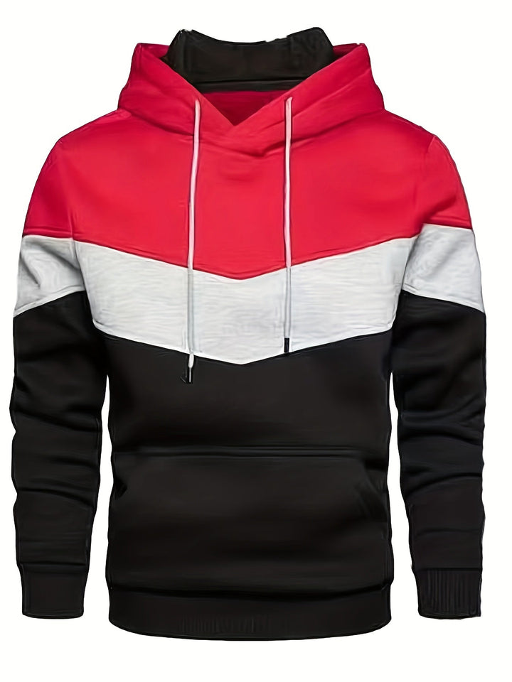 Męska Bluza Kolorowa Streetwear z Kieszenią Kangurzą
