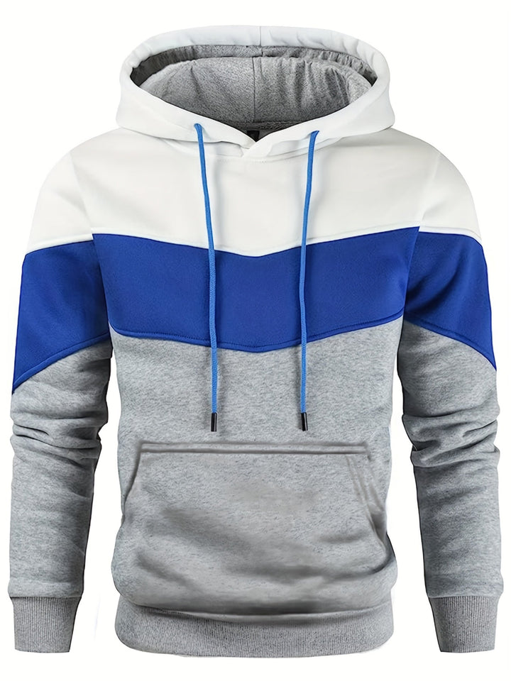 Męska Bluza Kolorowa Streetwear z Kieszenią Kangurzą