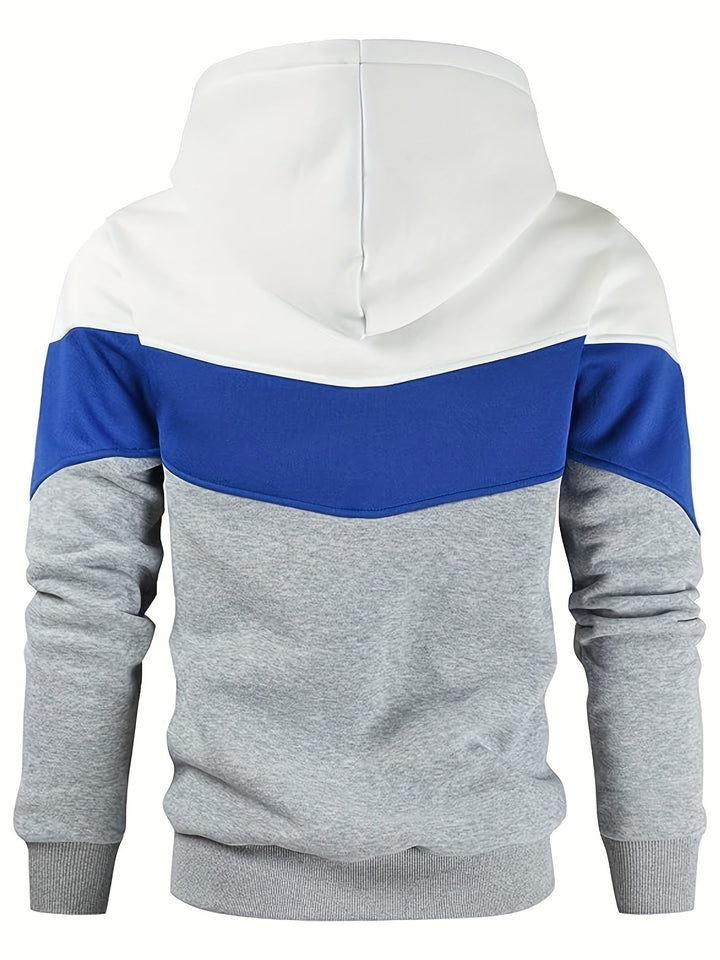 Męska Bluza Kolorowa Streetwear z Kieszenią Kangurzą