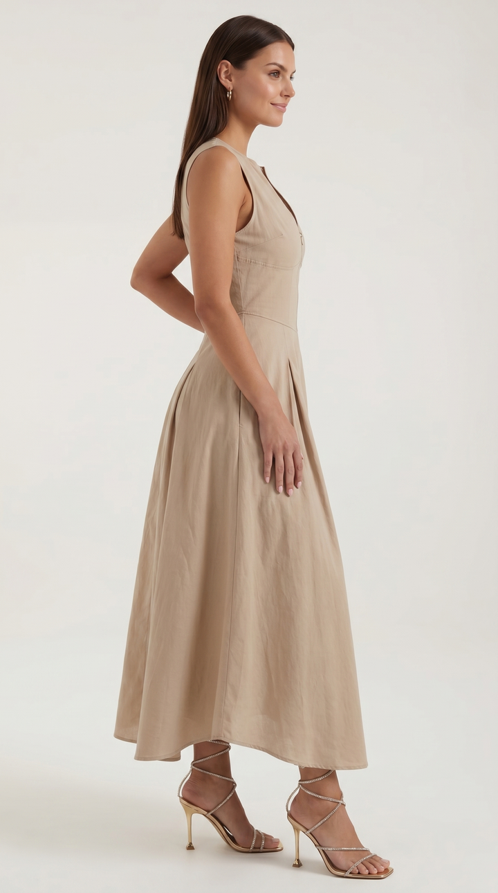 Sukienka Midi Nancy z krojem A