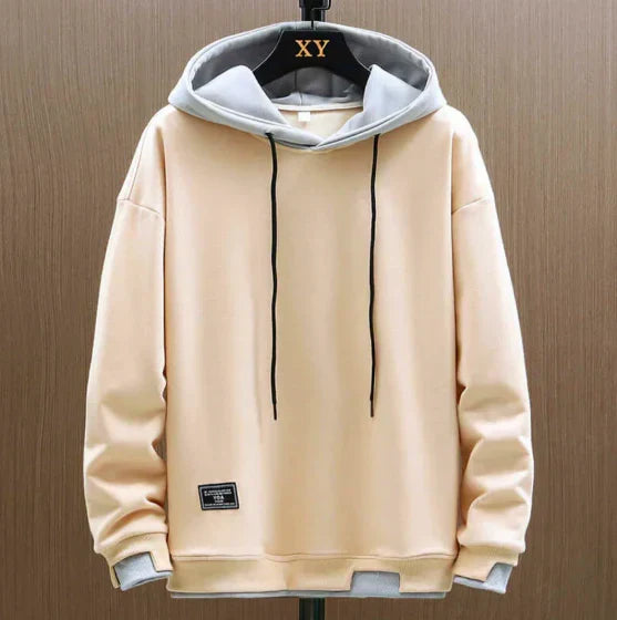 Męski Sportowy Dwukolorowy Oversized Hoodie