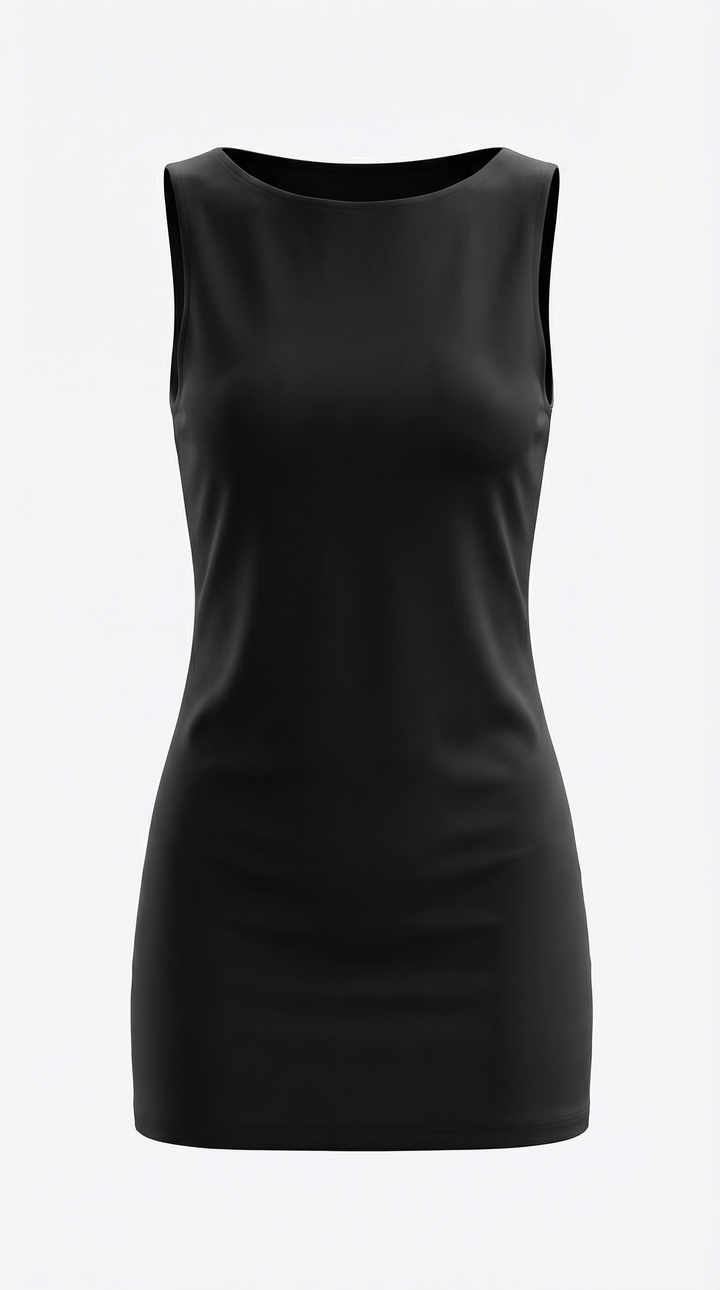 Sukienka mini Donna z dopasowanym krojem