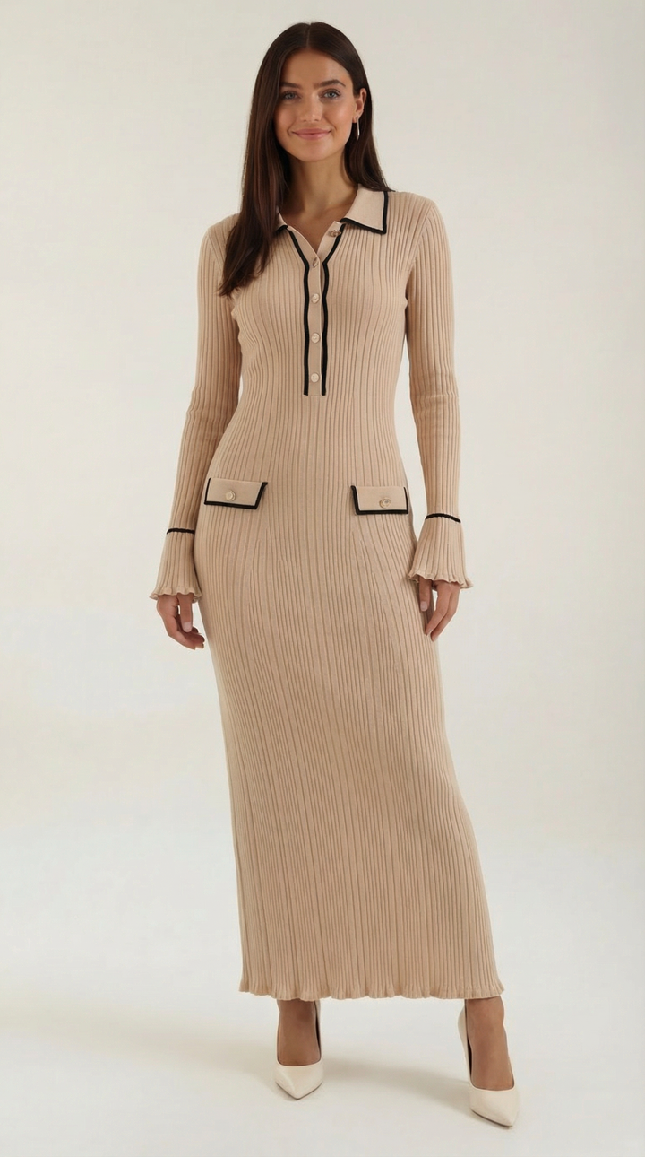 Sukienka maxi Josephine z dzianiny bodycon