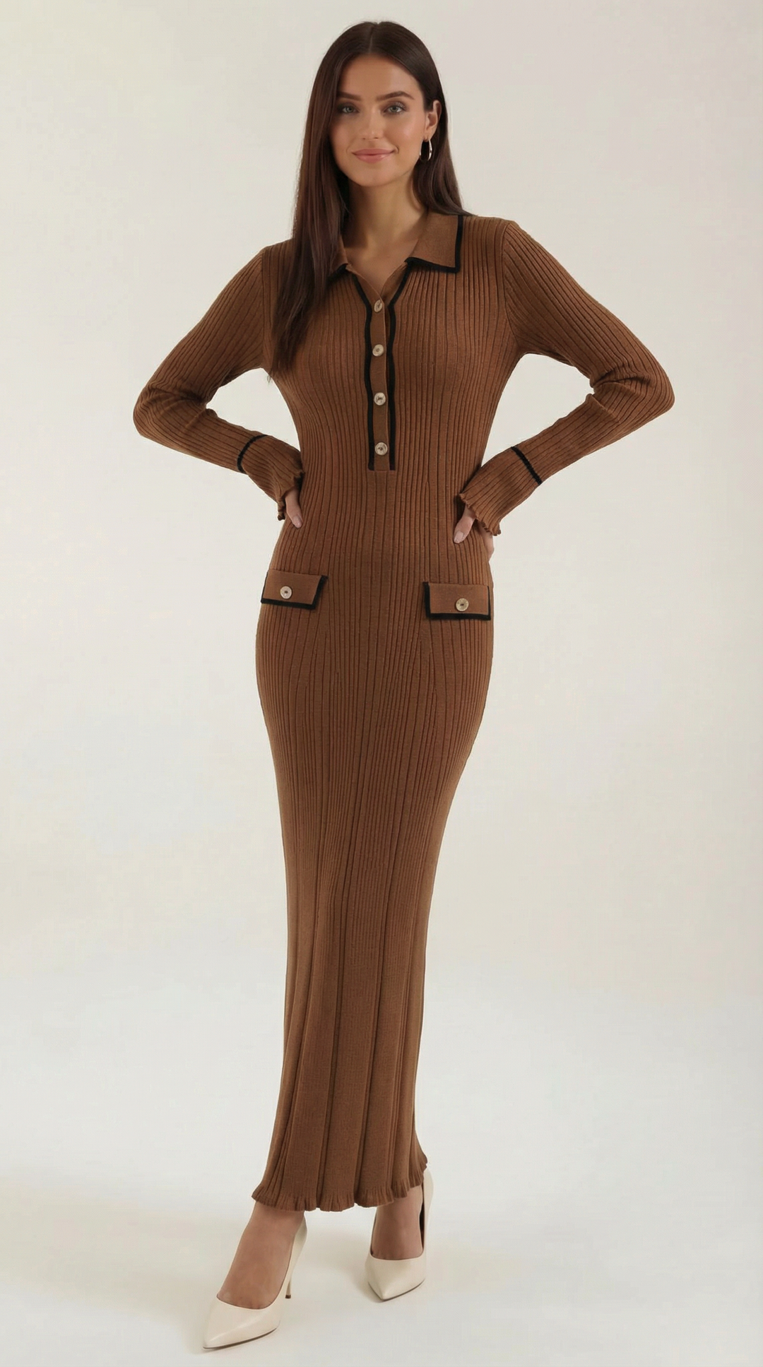 Sukienka maxi Josephine z dzianiny bodycon
