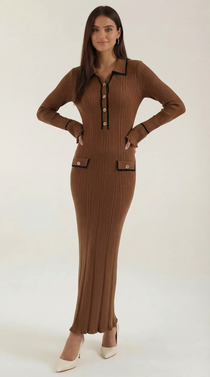 Sukienka maxi Josephine z dzianiny bodycon
