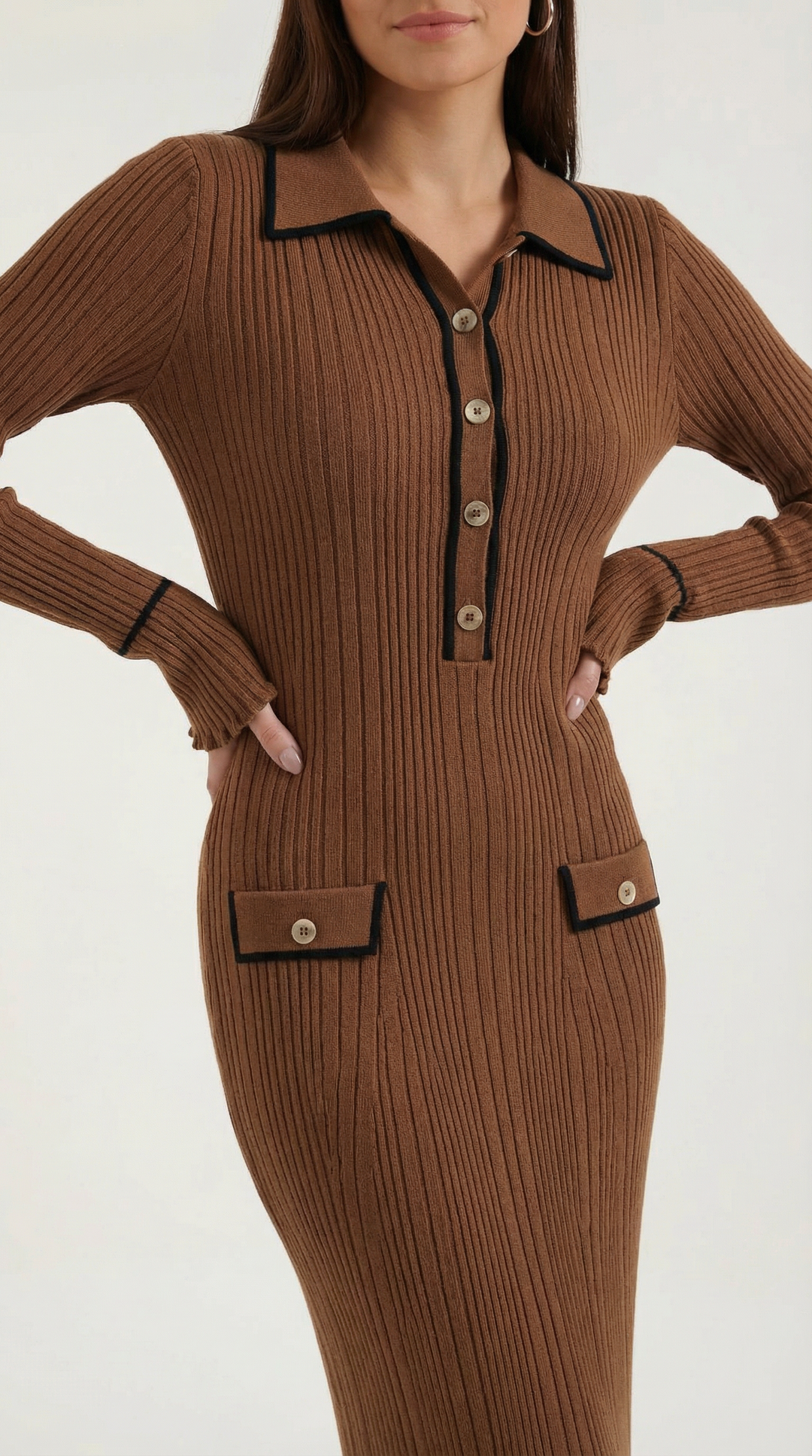 Sukienka maxi Josephine z dzianiny bodycon