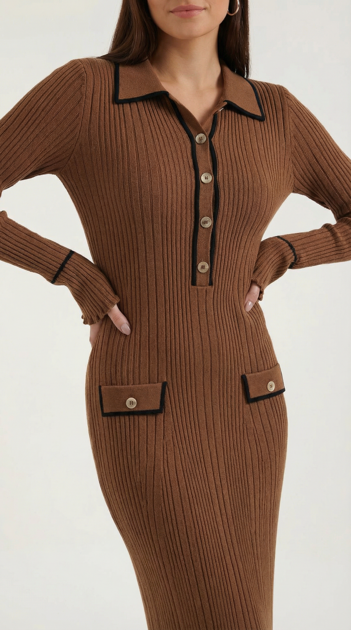 Sukienka maxi Josephine z dzianiny bodycon