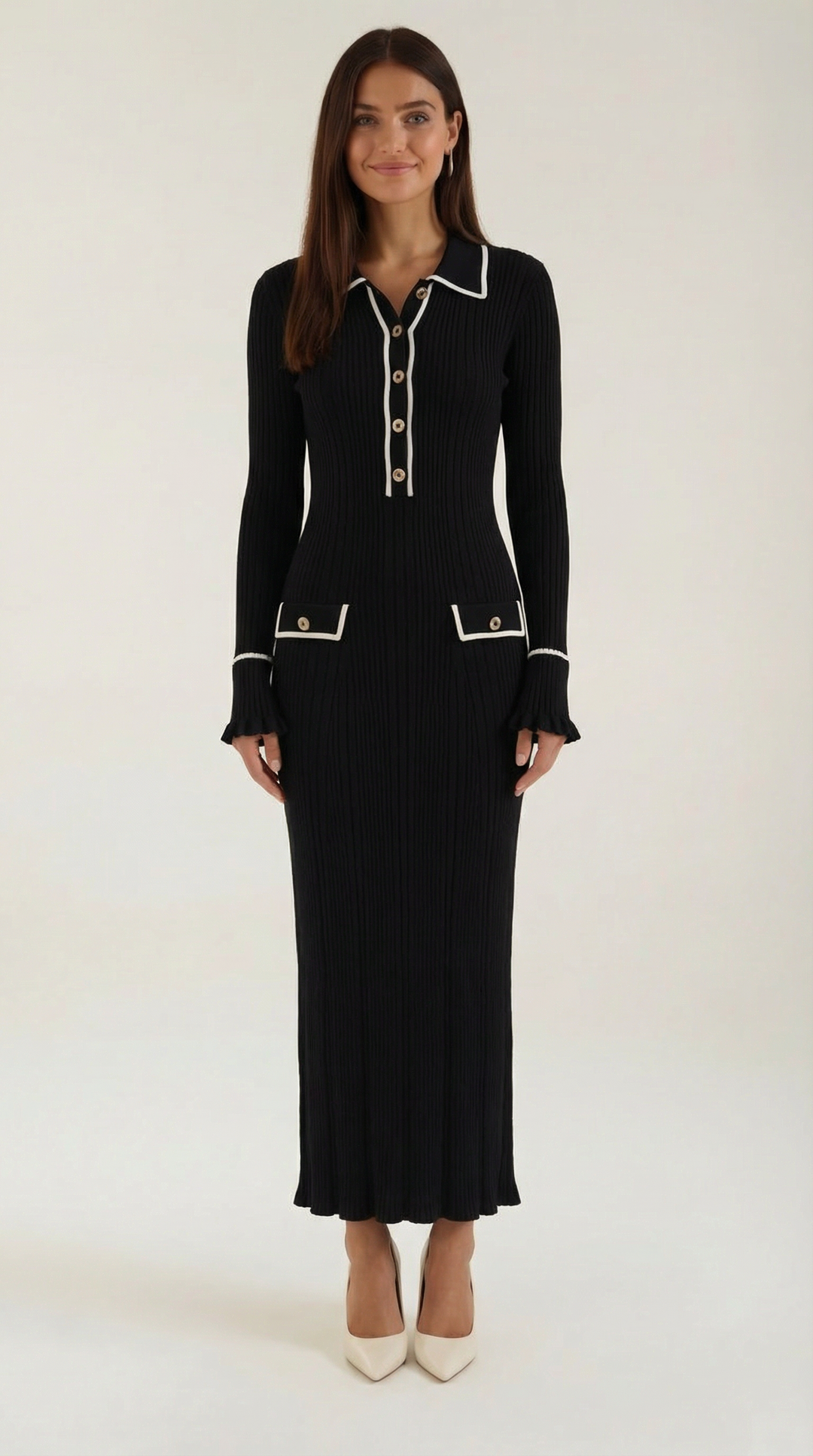 Sukienka maxi Josephine z dzianiny bodycon