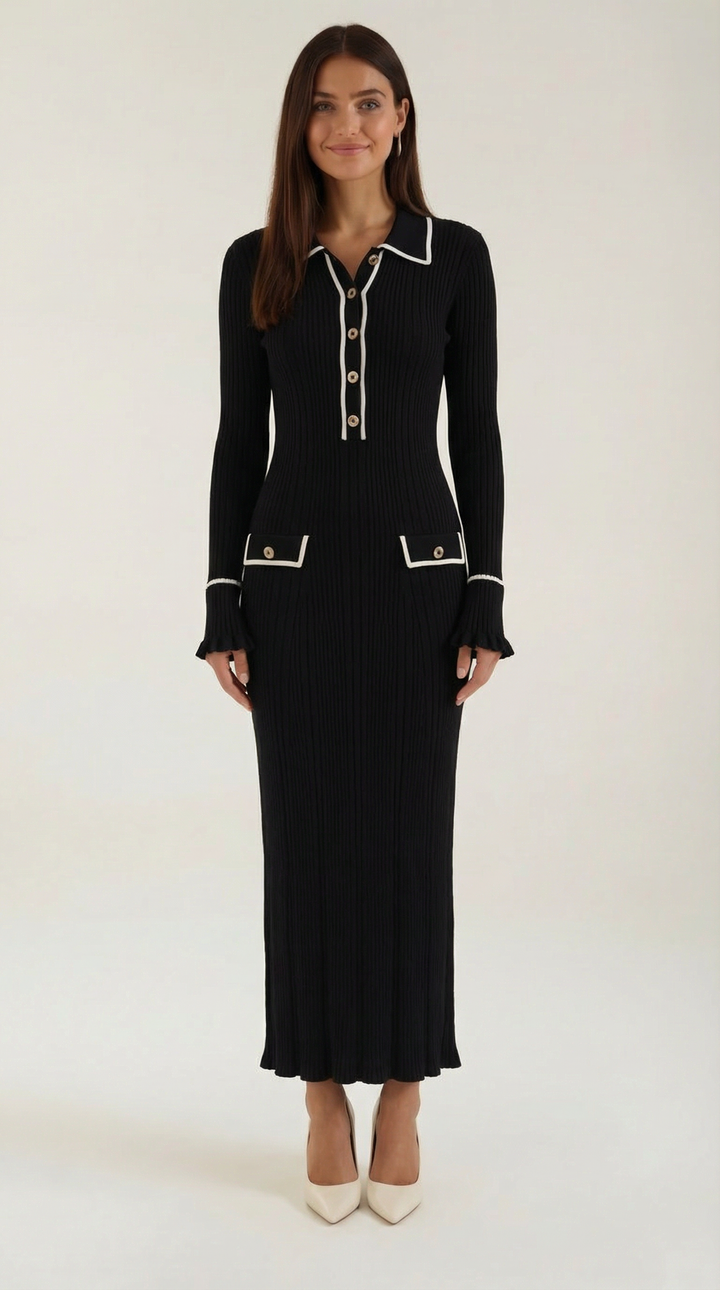 Sukienka maxi Josephine z dzianiny bodycon
