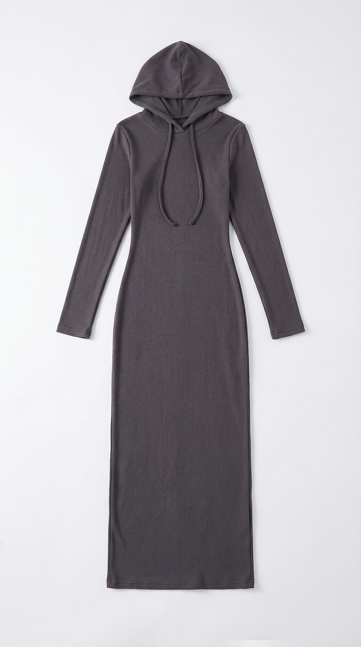 Marilyn Maxi-Jerseykleid mit Kapuze