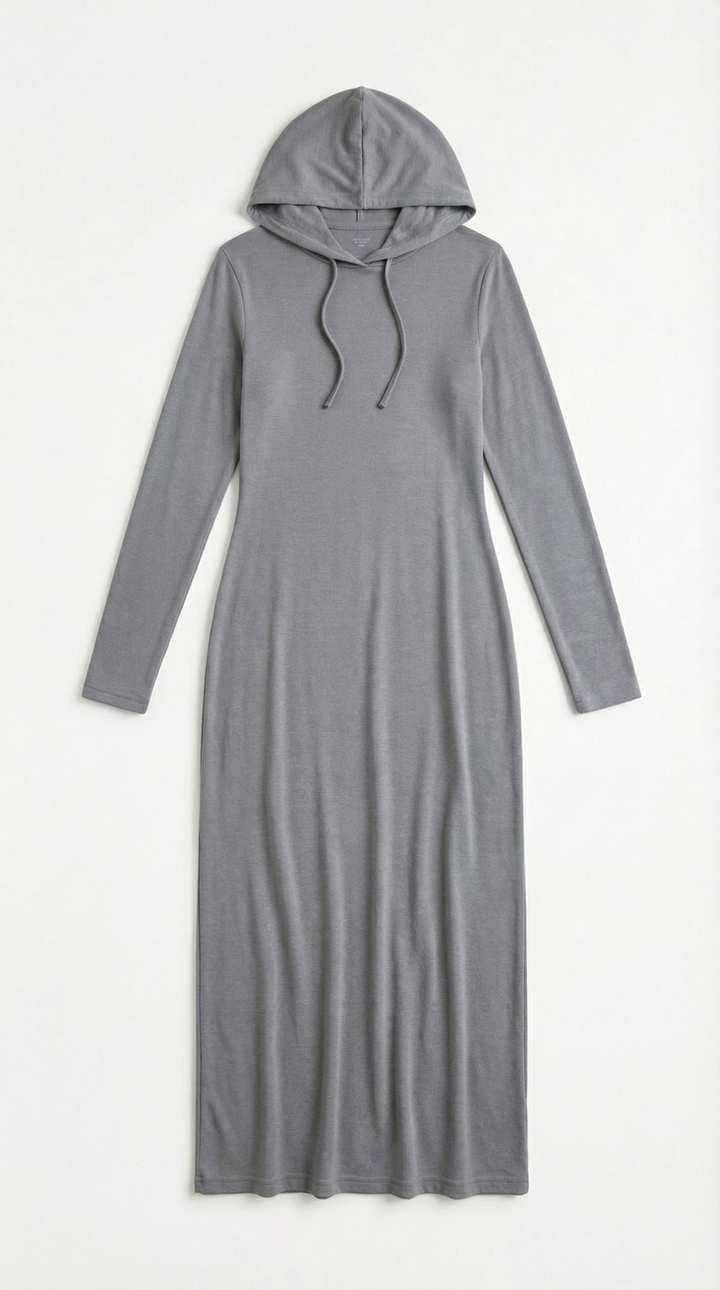 Marilyn Maxi-Jerseykleid mit Kapuze