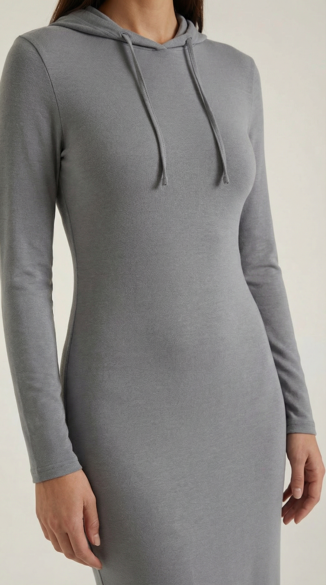 Marilyn Maxi-Jerseykleid mit Kapuze