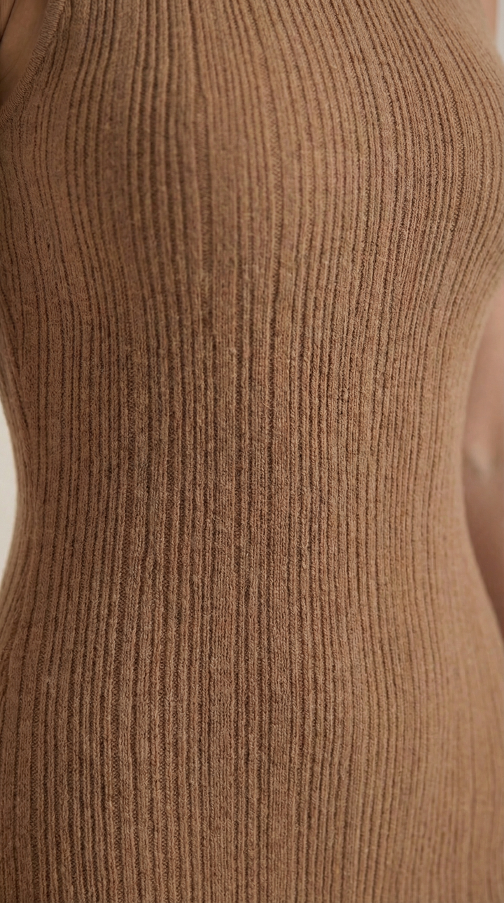 Sukienka maxi Sonia Bodycon z wysokim kołnierzem