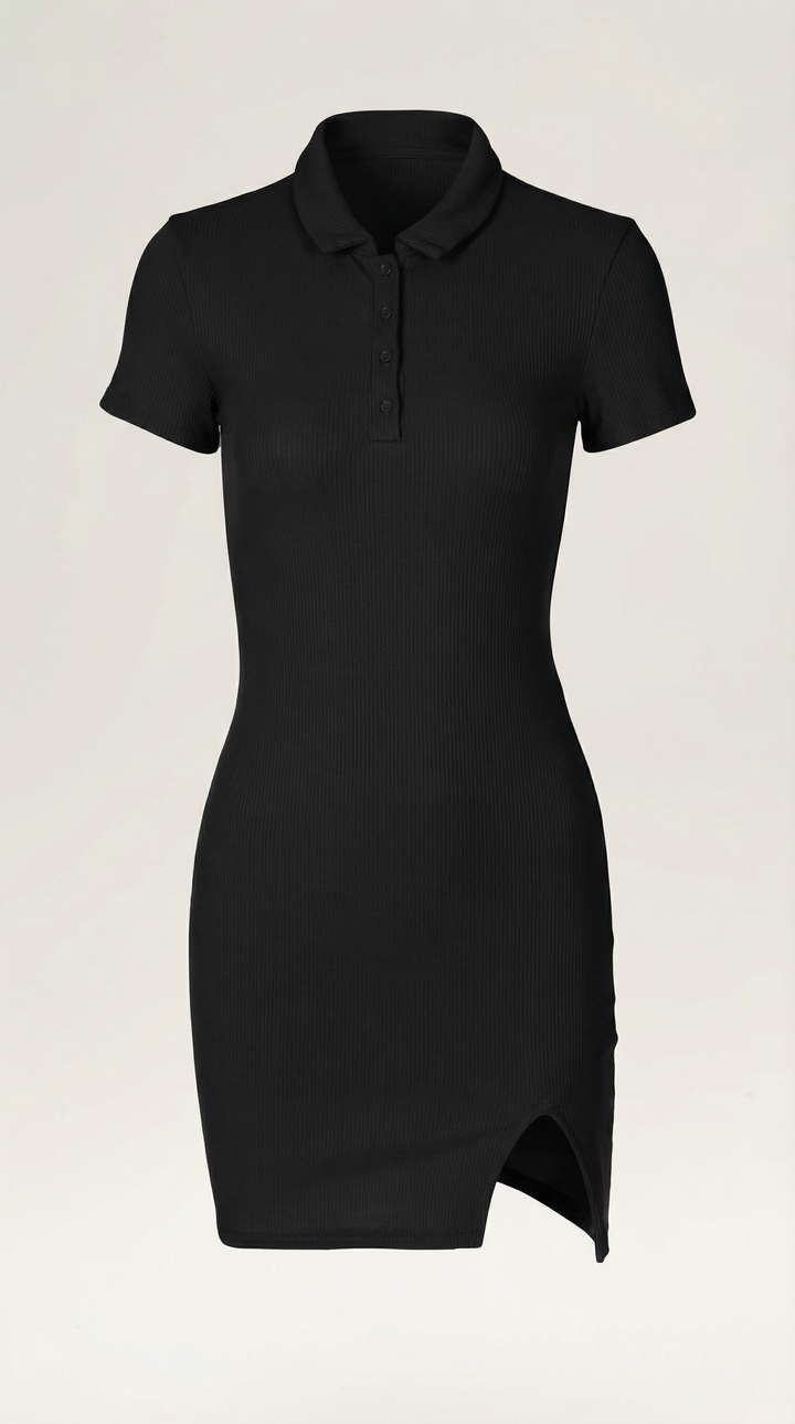Sukienka mini Zara w stylu polo