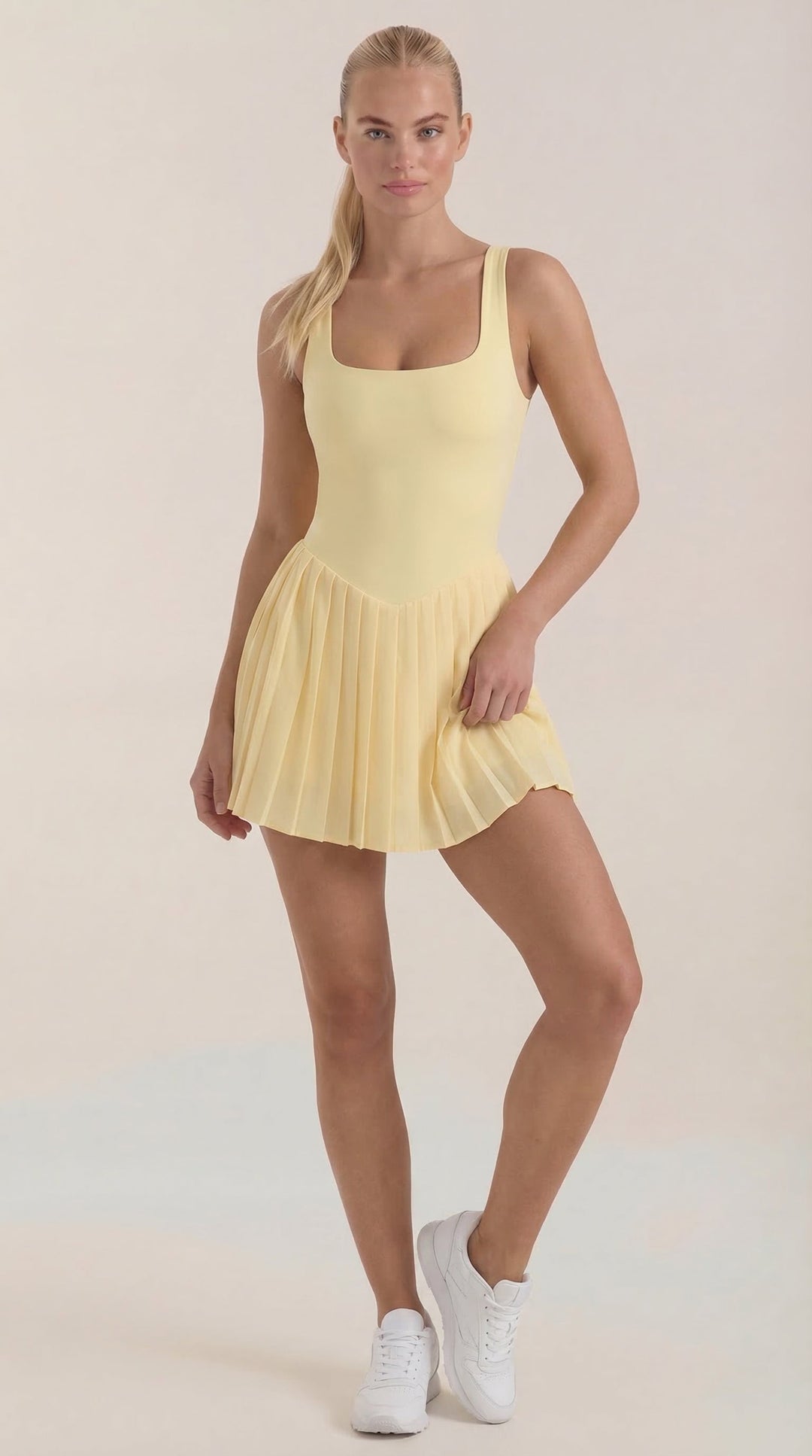 Deirdre Plisowana Sukienka Mini