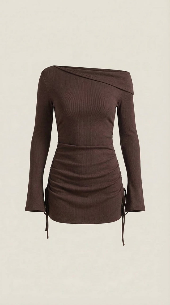 Sukienka mini Elle z dekoltem off-shoulder