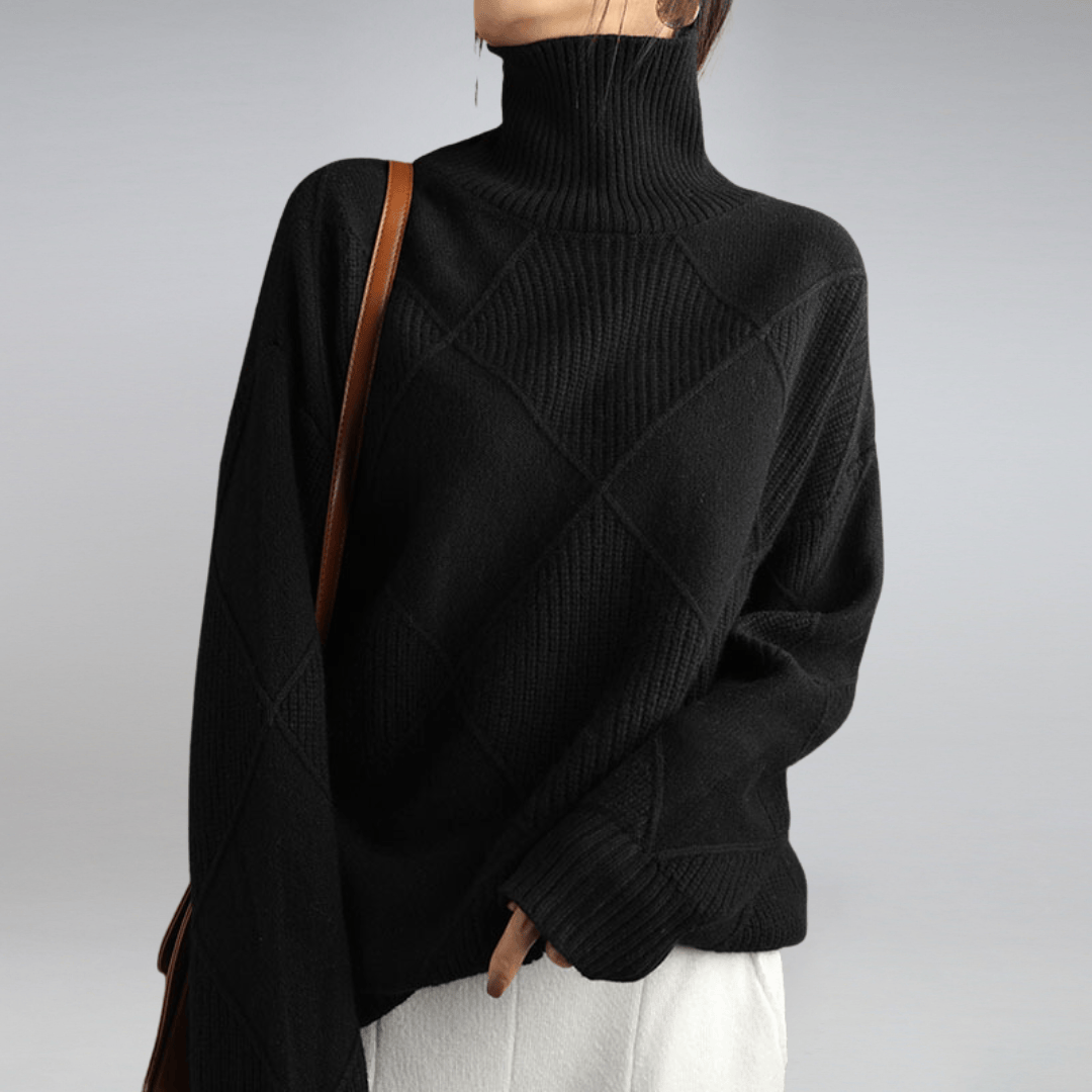 Regina | Sweter z Golfem w Krate