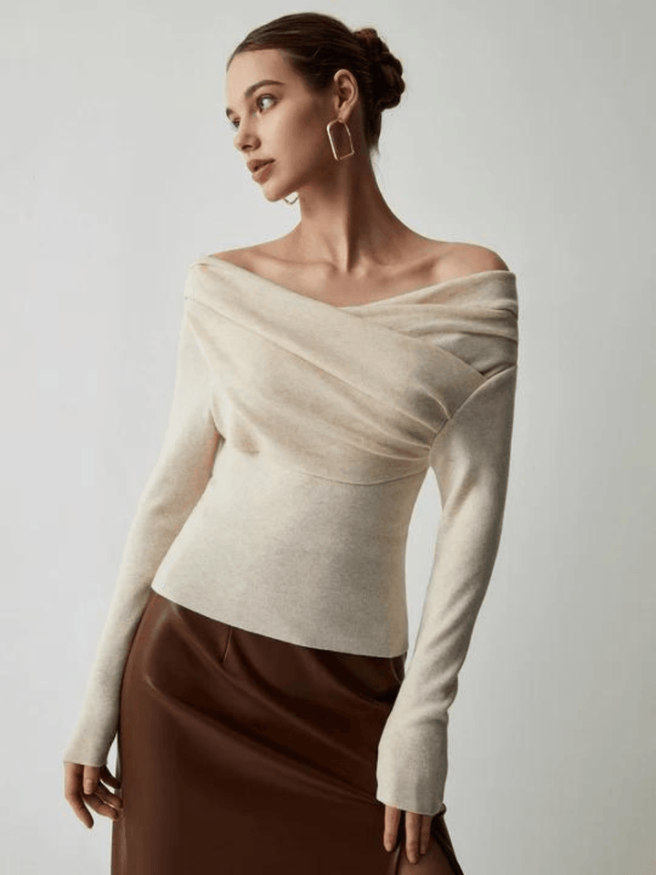 Marlena | Casualowy Sweter z Dlugim Rekawem
