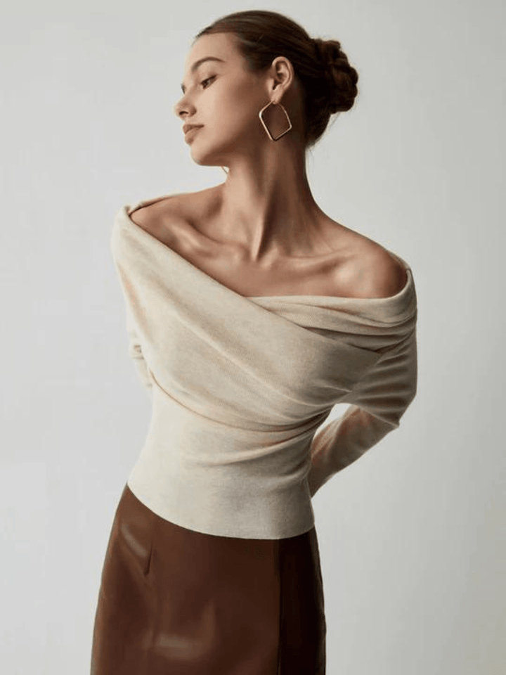 Marlena | Casualowy Sweter z Dlugim Rekawem