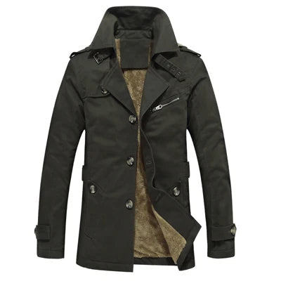 Elegancki Puchowy Trenchcoat